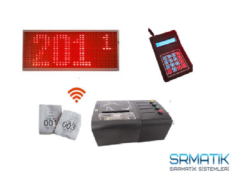 Sıramatik Gösterge – Fiş yazıcı – Çağrı Terminali (Kablosuz SET1)